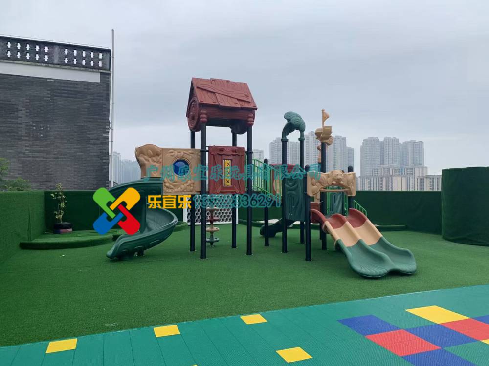 河源室外健身器材 小区健身路径器材儿童乐园儿童滑梯厂家(3)